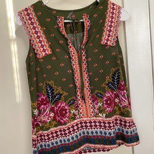XS Anthropologie Sleeveless Shirt